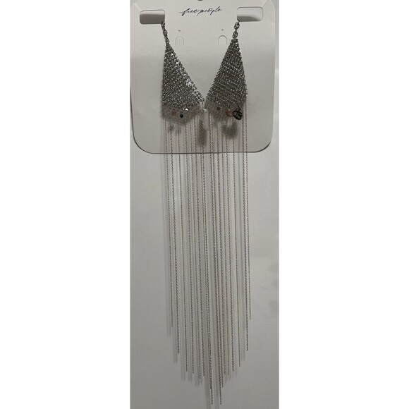 Free People Ariana Ost No Halo Body Chain Necklace Fringe Bohemian Festival NWT - Picture 2 of 8